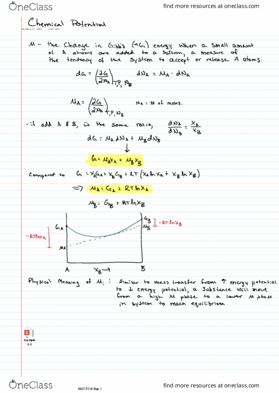 MAT E336 Lecture Notes - Lecture 10: Ideal Gas, Gibbs Free Energy, Gas Constant thumbnail