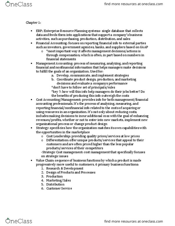 ACCT327 Chapter Notes - Chapter 1-3: Pro Rata, Operating Leverage, Subledger thumbnail