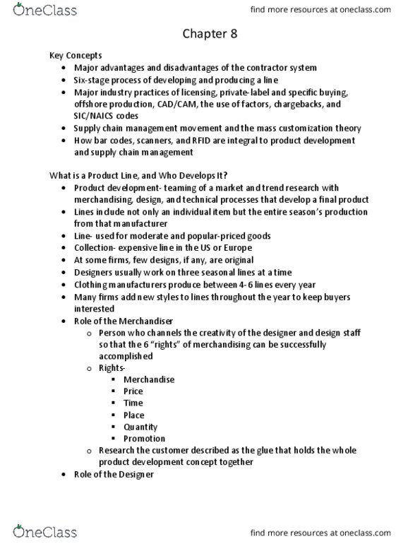 FASH 241 Chapter Notes - Chapter 8: Formant, Electronic Data Interchange, Accounts Receivable thumbnail