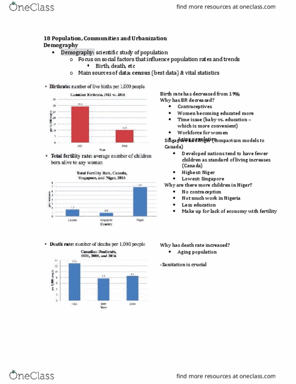 Sociology 1020 Lecture Notes - Lecture 18: Global Catastrophic Risk, The Population Bomb, Mass Society thumbnail