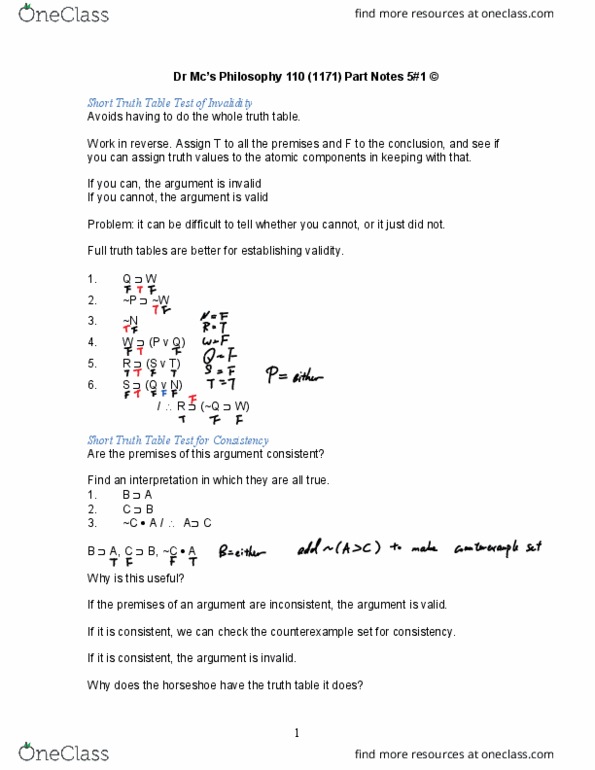 PHIL 110 Lecture Notes - Lecture 8: Modus Ponens, First-Order Logic, Modus Tollens thumbnail