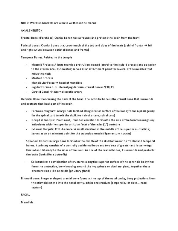 KINE 2031 Chapter Notes -Greater Trochanter, Radial Sulcus, Iliocostalis thumbnail