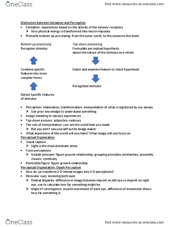 PSYC 1010 Lecture Notes - Lecture 3: Ambiguous Image, Principles Of Grouping, Subliminal Stimuli thumbnail