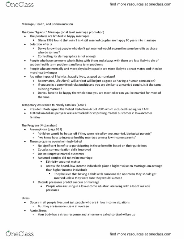 HDF 304 Lecture Notes - Lecture 12: Cortisol, Stressor, Deficit Reduction Act Of 2005 thumbnail