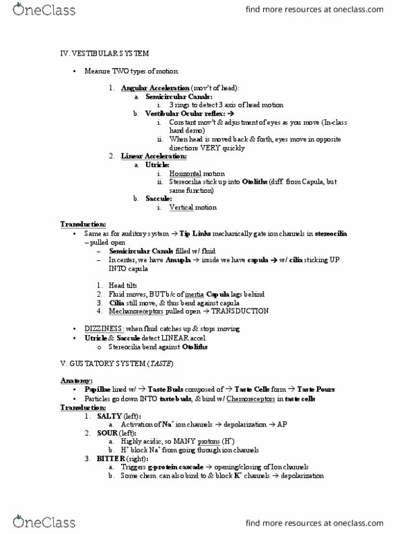 PHGY 209 Lecture Notes - Lecture 11: Adenylyl Cyclase, Aroma Compound, United Nations Assistance Mission For Iraq thumbnail