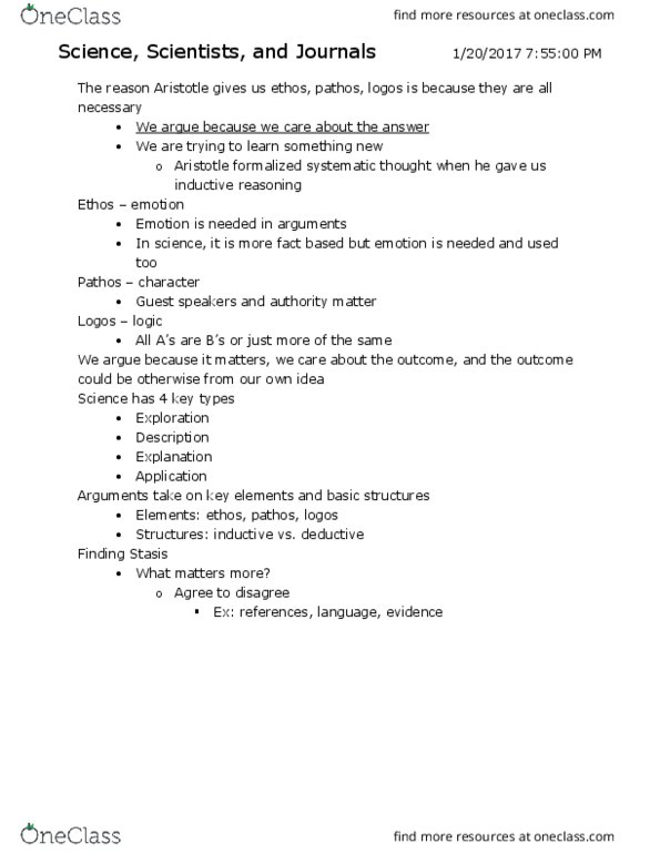 CJ 280 Lecture Notes - Lecture 1: Null Hypothesis, Combined Oral Contraceptive Pill, Ceteris Paribus thumbnail