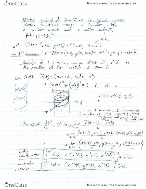 MAT187H1 Lecture Notes - Lecture 25: Curve thumbnail