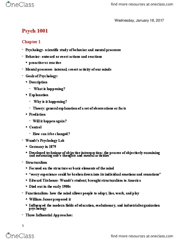 PSYC 1001 Lecture Notes - Lecture 2: Institutional Review Board, Critical Thinking, Operational Definition thumbnail
