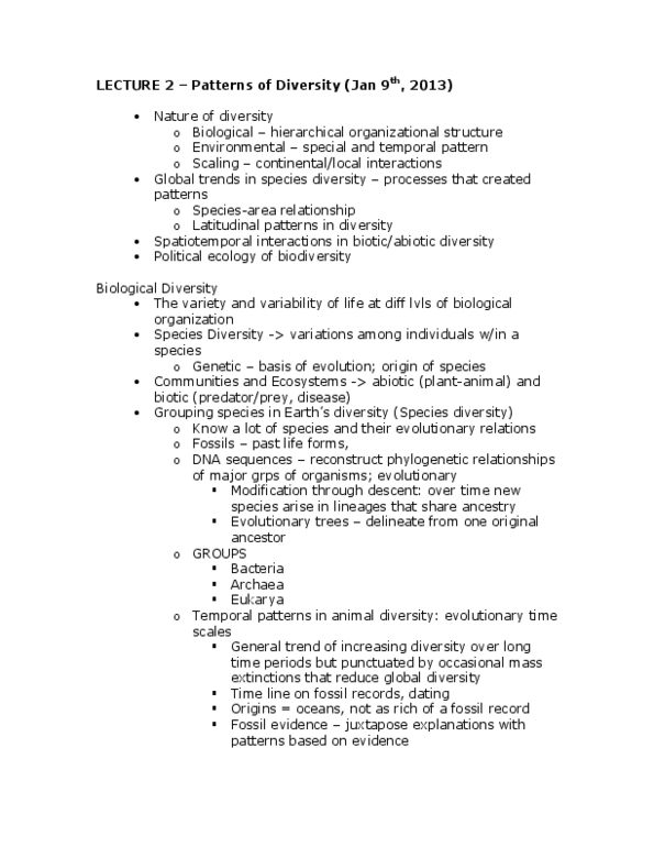 ENVR 202 Lecture Notes - Logarithmic Scale, Rubiaceae, Lincoln Near-Earth Asteroid Research thumbnail