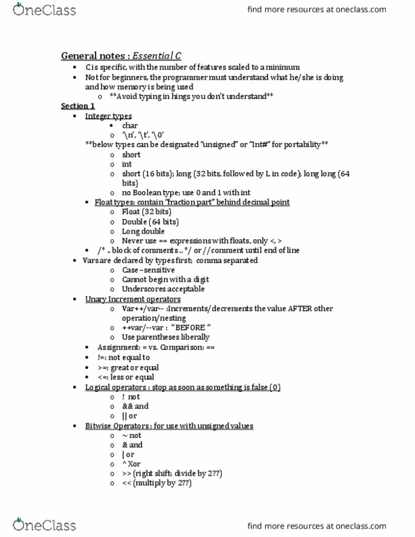 CSE 20189 Chapter Notes - Chapter Reading 07: Linked List, Null Pointer, Semicolon thumbnail