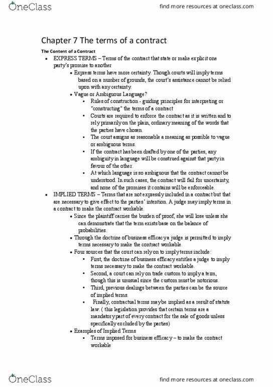 Management and Organizational Studies 2275A/B Chapter Notes - Chapter 7: Click Wrap, Can Bus, Shrink Wrap thumbnail