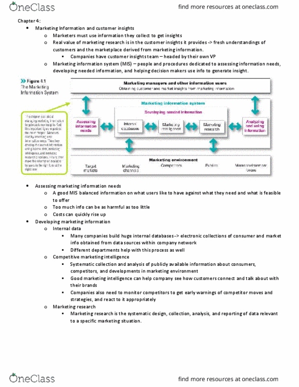 MKTG 2201 Chapter Notes - Chapter 4: Simple Random Sample, Consumer Privacy, Neuromarketing thumbnail