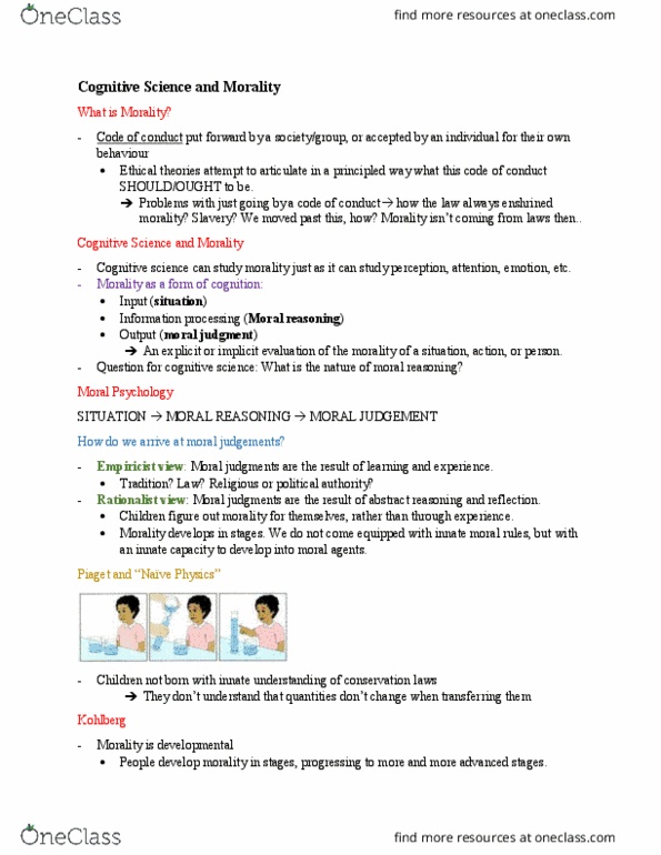 CGSC 1001 Lecture Notes - Lecture 14: Consequentialism, Flag Of Canada, Trolley Problem thumbnail