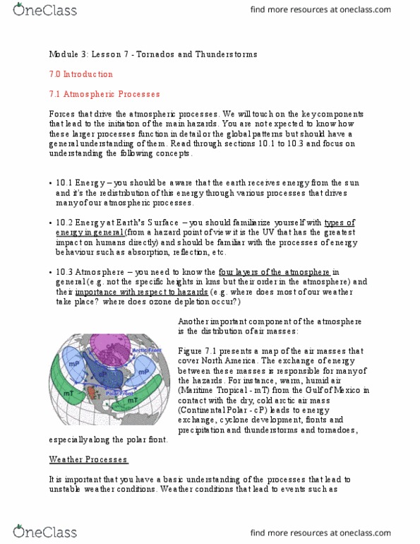 GG231 Lecture Notes - Lecture 7: Mesoscale Convective Complex, Arctic Air, Polar Front thumbnail