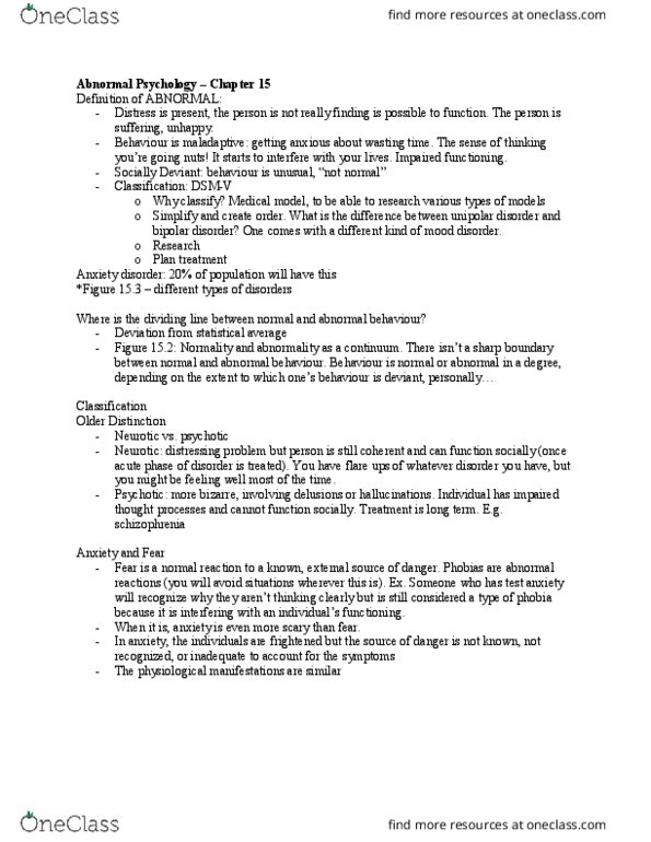 PSYC 1010 Lecture Notes - Lecture 36: Howie Mandel, Dsm-5, Bipolar Disorder thumbnail