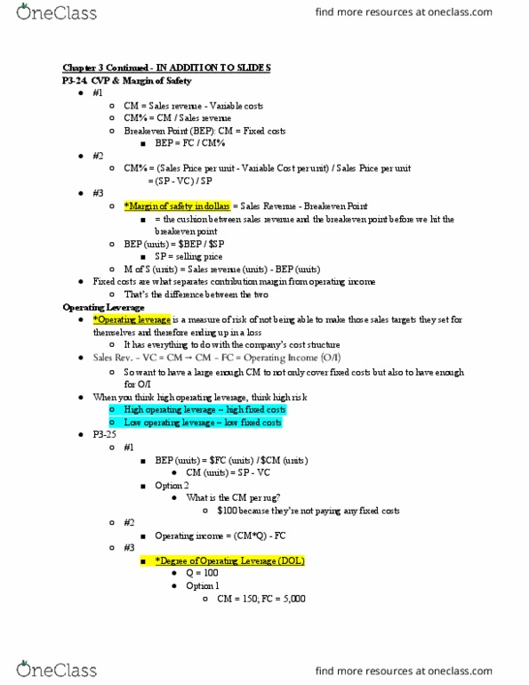 ACCT30210 Lecture Notes - Lecture 4: Operating Leverage, Contribution Margin, Earnings Before Interest And Taxes thumbnail