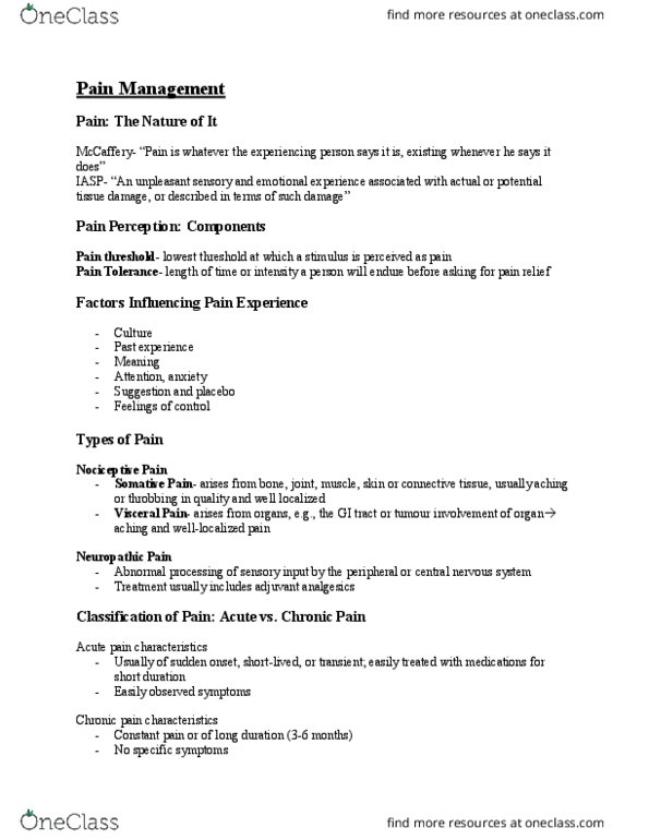 NURS 2004 Lecture Notes - Lecture 9: Mast Cell, Bioavailability, Chronic Obstructive Pulmonary Disease thumbnail