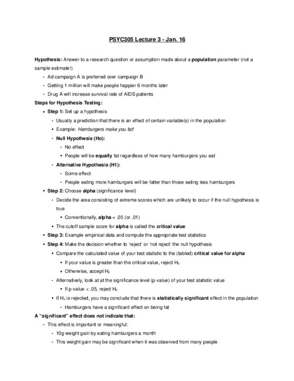 PSYC 305 Lecture Notes - Lecture 3: Standard Deviation, Simple Random Sample, Standard Score thumbnail