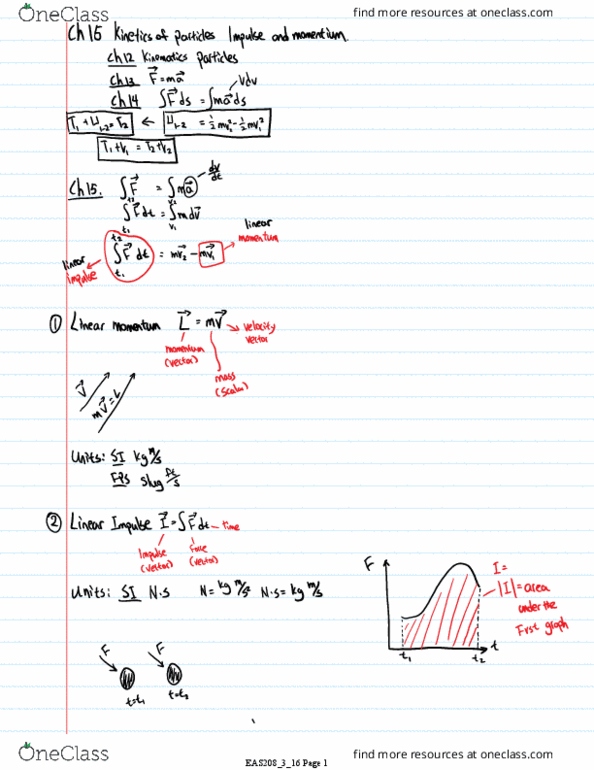 EAS 208 Lecture Notes - Lecture 19: Momentum thumbnail