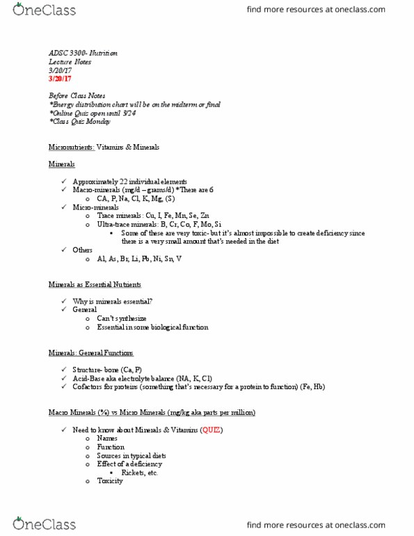 ADSC 3300 Lecture Notes - Lecture 8: Bone Resorption, Fish Meal, Dicalcium Phosphate thumbnail