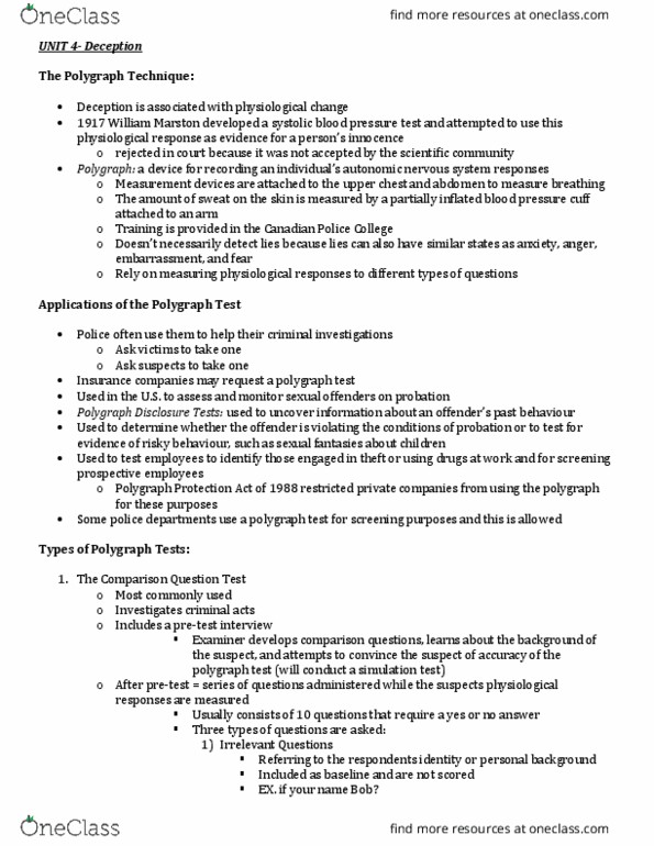 PSYC 3020 Lecture Notes - Lecture 4: Hallucination, Structured Interview, Dsm-5 thumbnail