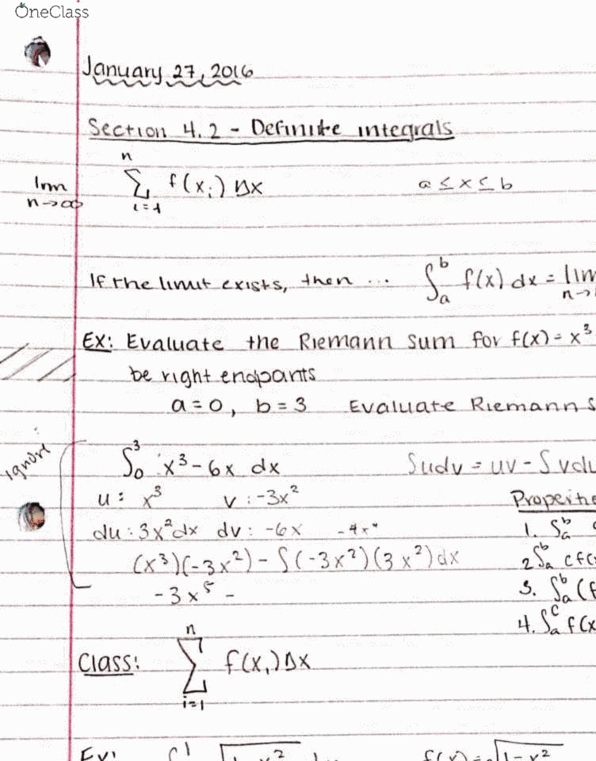 MATH 225 Lecture Notes - Lecture 2: Riemann Sum thumbnail