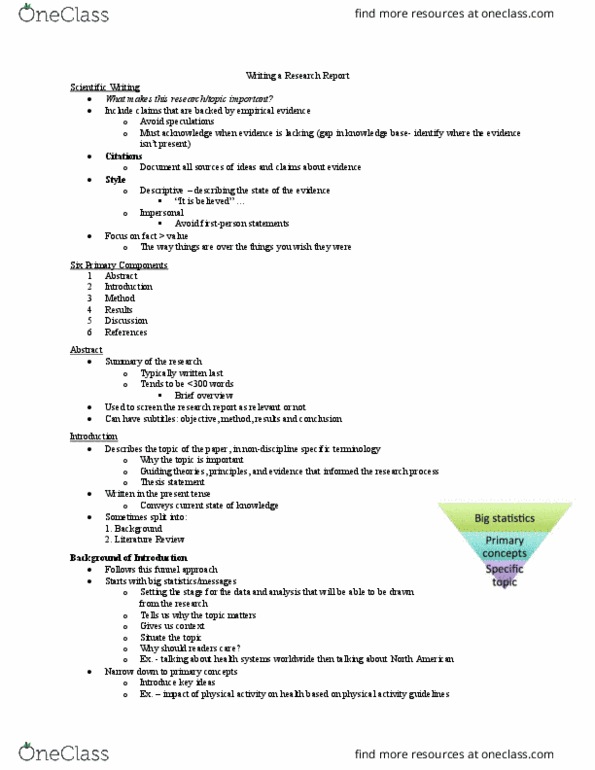 Kinesiology 2032A/B Lecture Notes - Lecture 5: Research Question, Informed Consent, Sample Size Determination thumbnail