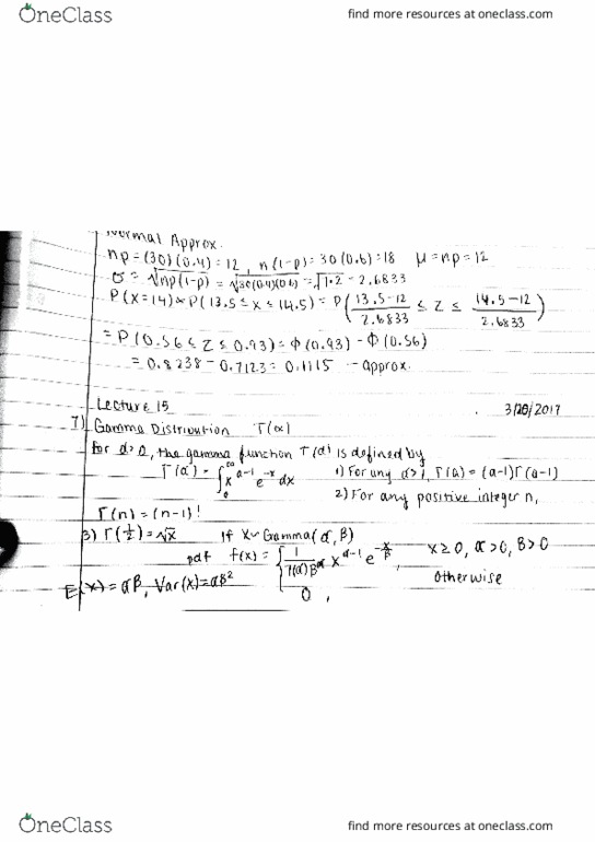 AMS 310 Lecture Notes - Lecture 15: Random Variable, Probability Distribution, Asteroid Family thumbnail