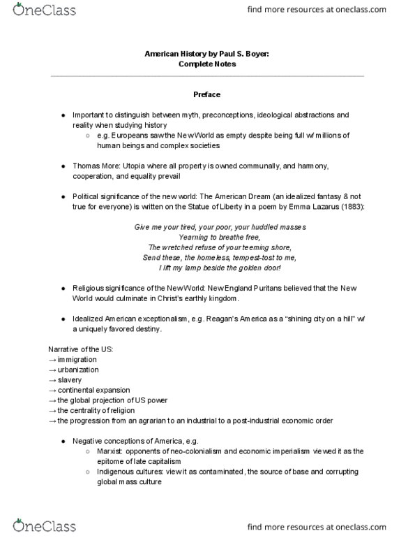 ECON 113 Chapter Notes - Chapter 1: Stamp Act Congress, Olive Branch Petition, George Whitefield thumbnail