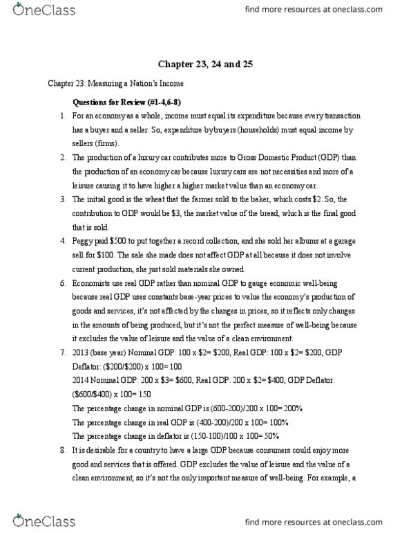 ECON 20B Chapter Notes - Chapter 23,24,25: Gdp Deflator, Nominal Interest Rate, French Wine thumbnail