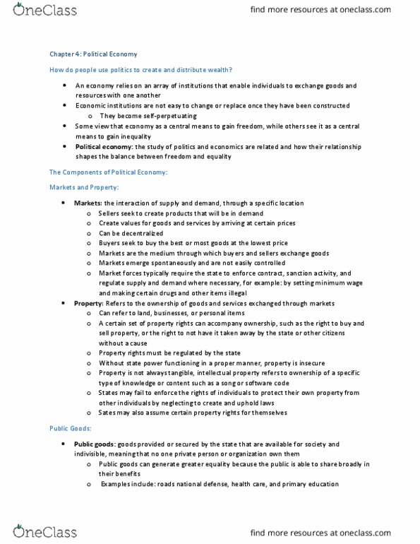 POLS 2100 Chapter Notes - Chapter 4: Money Supply, Hyperinflation, Deflation thumbnail