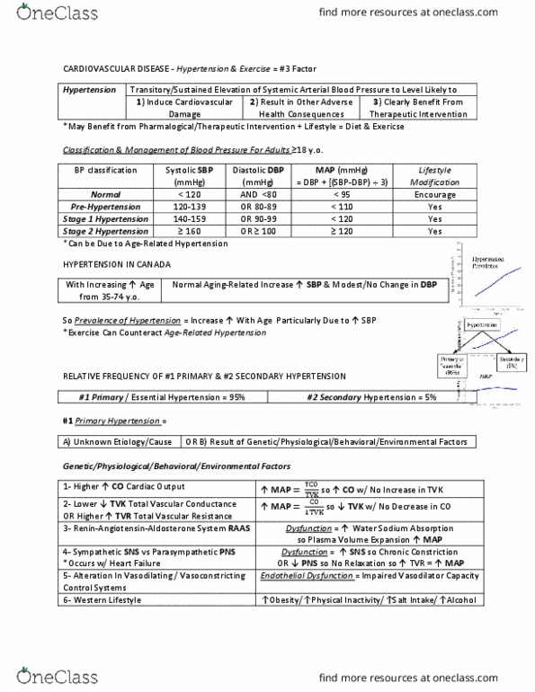 EDKP 485 Lecture Notes - Lecture 18: Mean Arterial Pressure, Renin, Aldosterone thumbnail