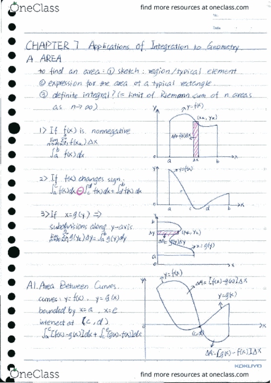 MATH 132 Lecture Notes - Lecture 3: Riemann Sum, Trigonometric Functions, Ellipse thumbnail