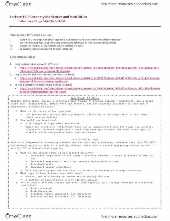 PSL301H1 Lecture 16: L16 Pulmonary Mechanics & Ventilation thumbnail