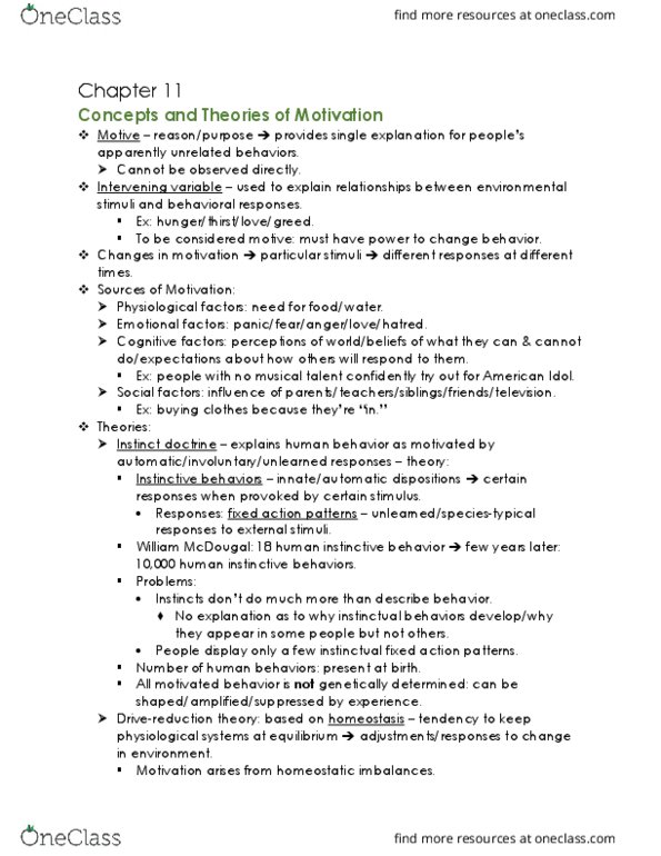 PSYC100 Chapter Notes - Chapter 11: Facial Feedback Hypothesis, Thalamus, Spinal Cord thumbnail