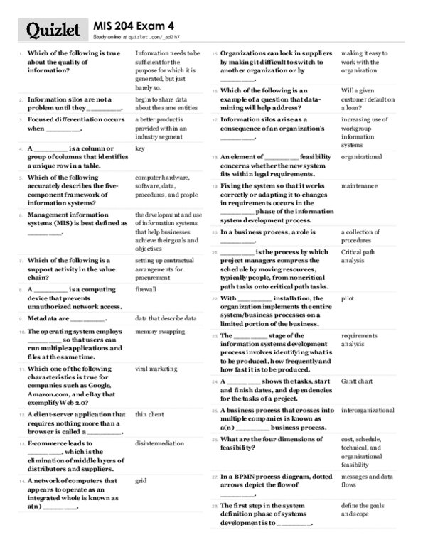 MIS 204 Study Guide - Summer 2012, Midterm - Disintermediation, Thin ...