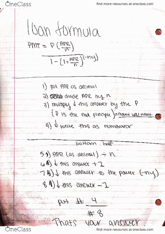 MATH 1012 Lecture 5: Math 1012: QRMS Loan Formula thumbnail