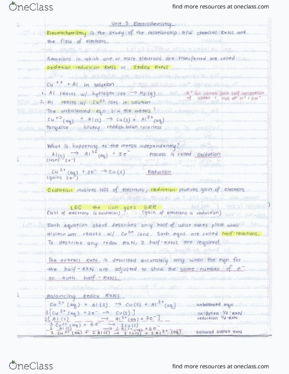 CHEM 1P00 Lecture Notes - Lecture 11: Electrochemistry, Reducing Agent thumbnail