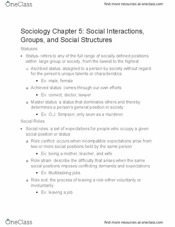 SOCI 1010 Lecture Notes - Lecture 5: Gemeinschaft And Gesellschaft, Social Control, Agrarian Society thumbnail
