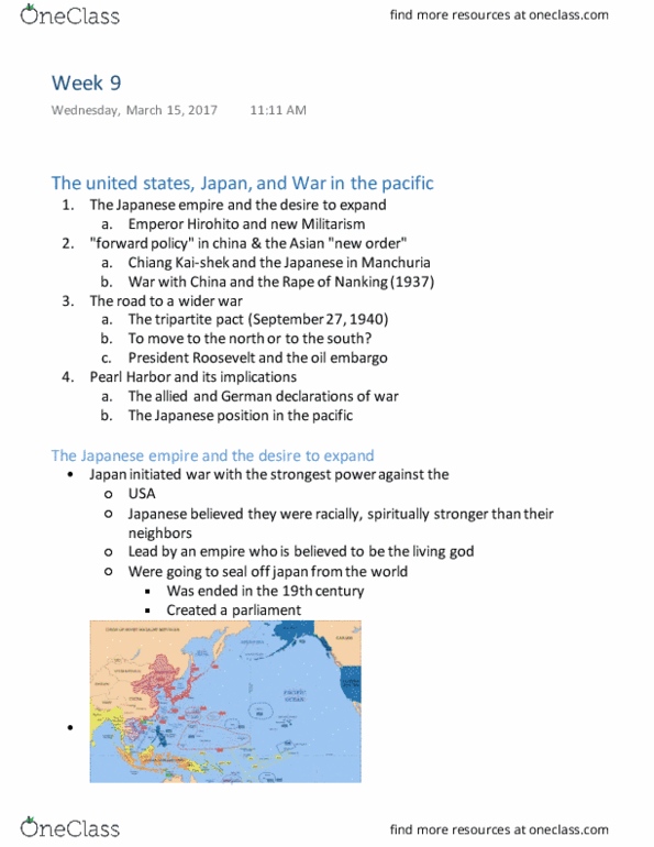 HST 802 Lecture Notes - Lecture 9: Tripartite Pact, Ocean Pacific, Shantou thumbnail