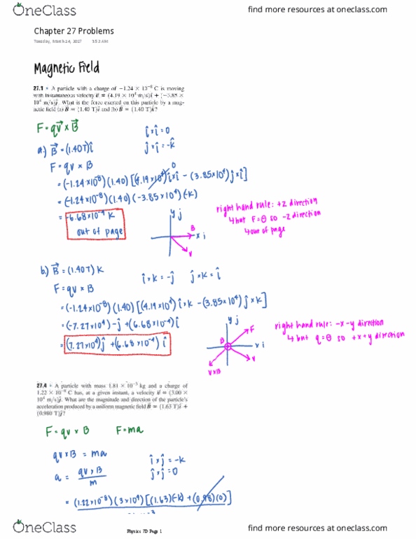 PHYSICS 7D Chapter Notes - Chapter 27: American Broadcasting Company thumbnail