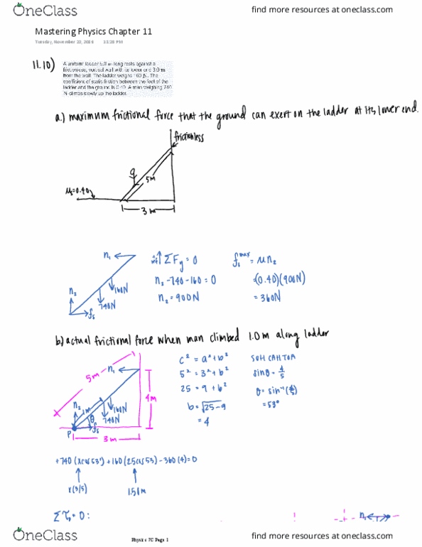 PHYSICS 7C Chapter 11: Mastering Physics Chapter 11 thumbnail