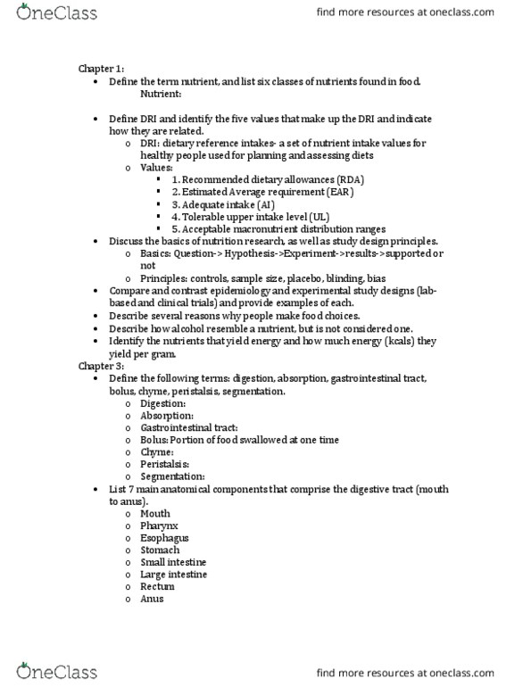 NSC 310 Lecture 1: Model 1 study guide thumbnail