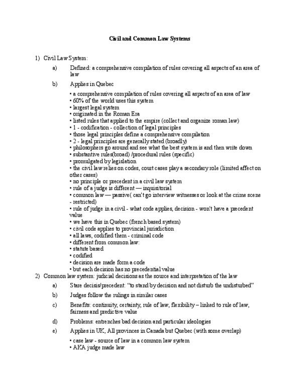 LWSO 201 Lecture Notes - Mischief Rule, Adversarial System, Judicial Activism thumbnail