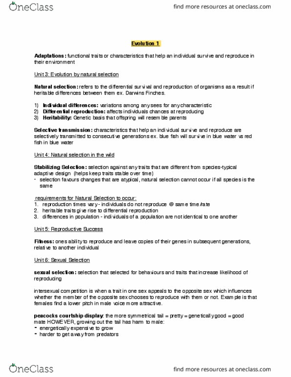 HLTHAGE 1CC3 Lecture Notes - Lecture 3: Courtship Display, Assistive Technology, Heritability thumbnail