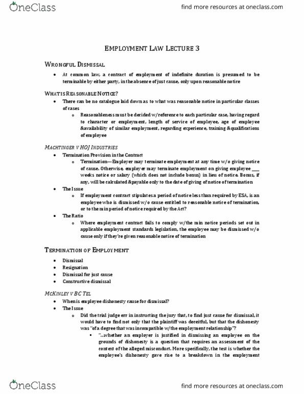 Law 2101 Lecture Notes - Lecture 18: Condonation, Helen Baxendale, Punitive Damages thumbnail