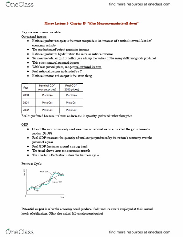 ECON 295 Lecture Notes - Lecture 1: Foreign Exchange Market, Nominal Interest Rate, Business Cycle thumbnail