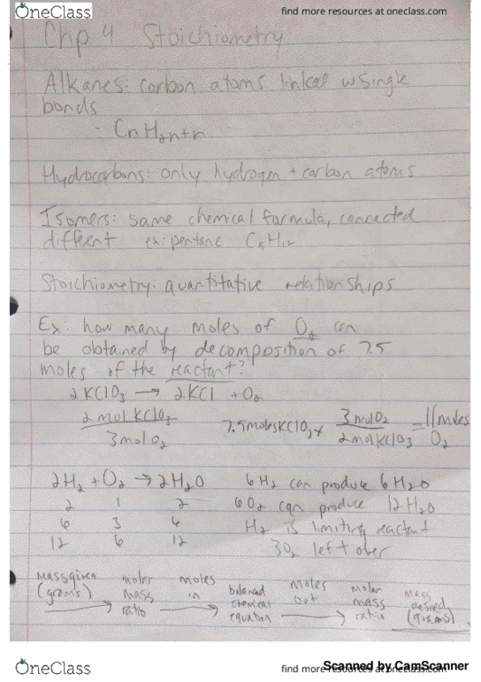 CHS 1440 Lecture Notes - Lecture 1: Chemical Formula, Stoichiometry thumbnail