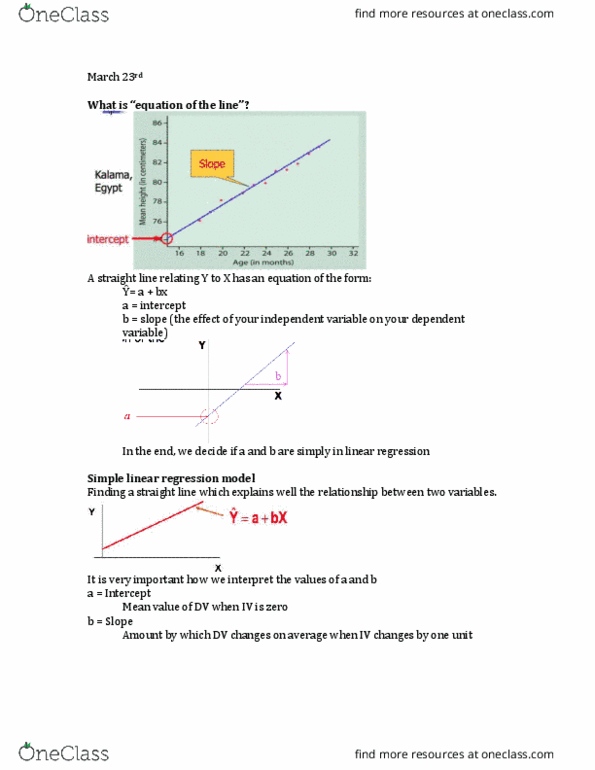 PSYC 305 Lecture Notes - Lecture 18: Simple Linear Regression, Statistical Hypothesis Testing, Null Hypothesis thumbnail