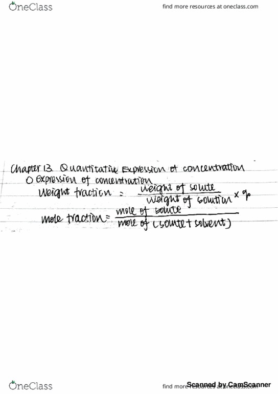 CHEM 112 Chapter Notes - Chapter 13.1: Supersaturation thumbnail